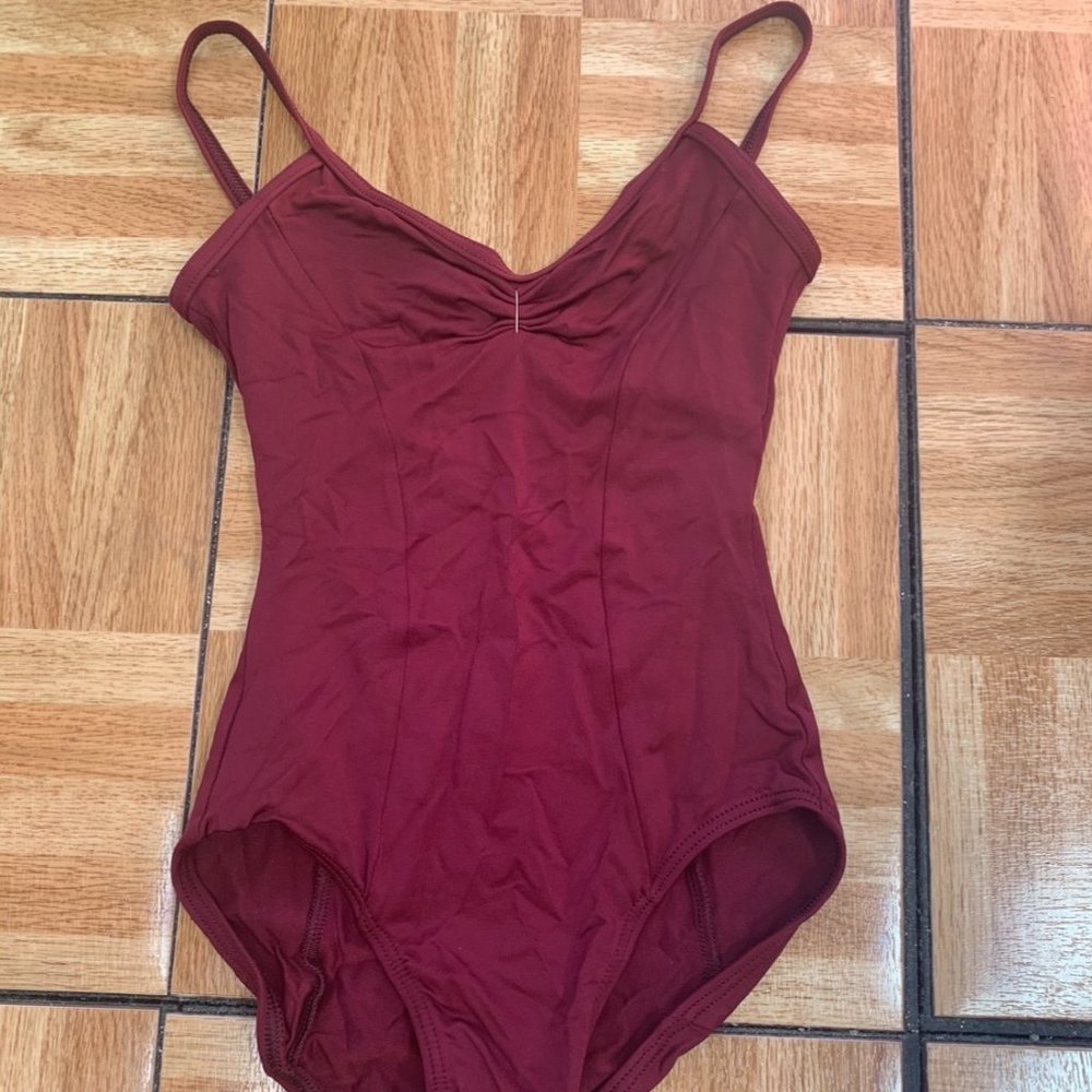 Motionwear Burgundy Princess Seam Camisole Adult Leotard